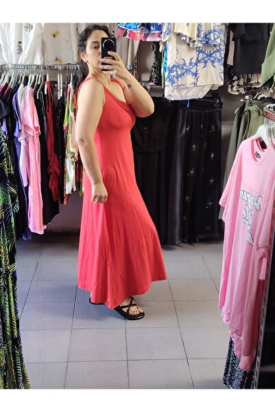 tellevolle Strap Pomegranate Flower Color Bell Dress