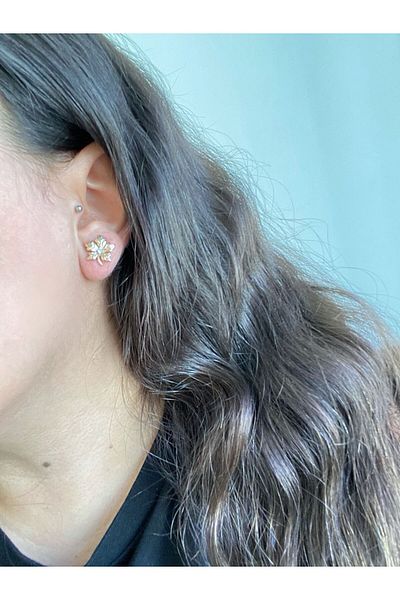 XUPING JEWELRY Minimal Vip Steel Earrings
