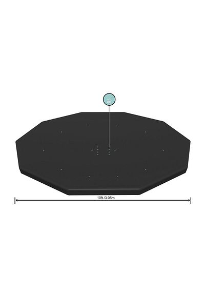 BESTWAY Flowclear Steel Pro Pool Cover 3.05m 58036