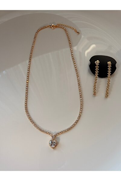 FASHİON JEWELRY Zerra Bella Kuyumcu model Altın Kaplama Su Yolu Takım