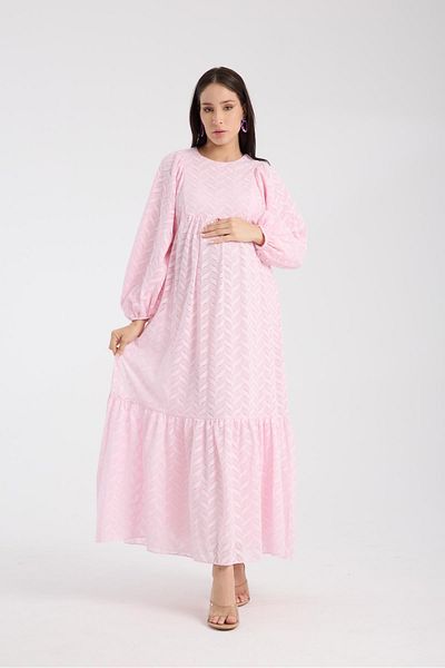 Işşıl IŞŞIL 34548-Φόρεμα εγκυμοσύνης με δαντέλα OverSize