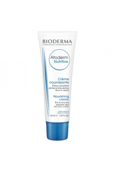 Bioderma Cremă de față nutritivă Atoderm – Pentru ten uscat până la foarte uscat, îngrijire zilnică hrănitoare, 40 ml