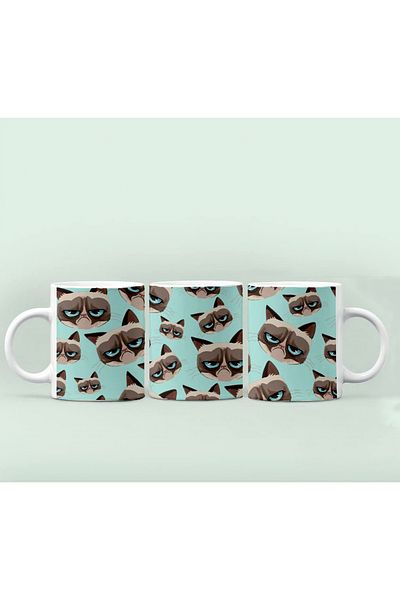 GünayStore Raccoon Patterned Tea Coffee Mug 300 ml