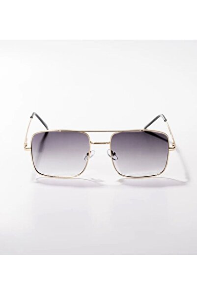 MEYA OPTik Unisex Gold Metal Frame Sunglasses