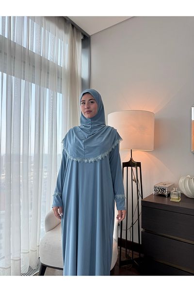 İstanbuliyah Fabric Stylish and Practical Prayer Dress - One Piece