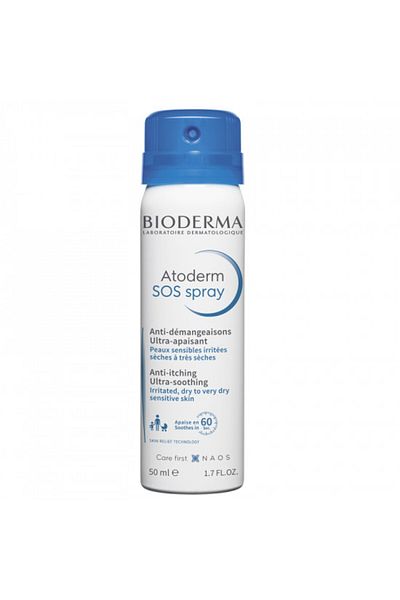Bioderma Spray anti-mâncărime cu efect calmant imediat Atoderm SOS, Bioderma, Spray, 200 ml