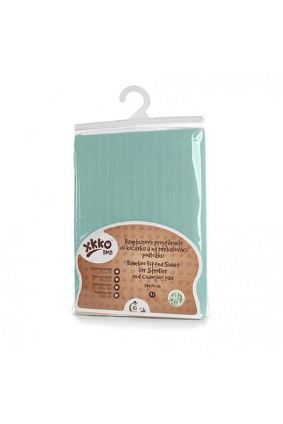 XKKO Cearceaf cu elastic din bambus 50x70 cm Mint XKKO