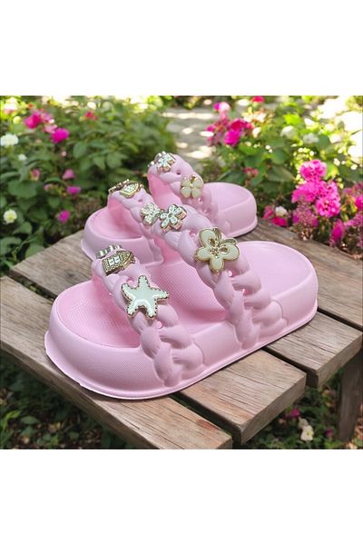 Hızlı Al Girl's Stone Slippers.Garden Beach Pool Stone Slippers Suitable for Daily Use