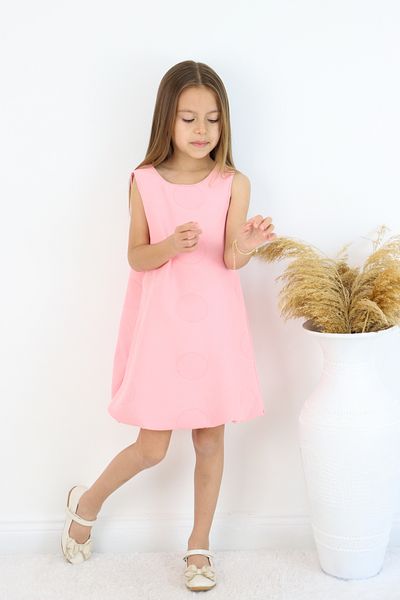 FESSHERA KİDS 🌟   Girl's Embossed Patterned Balloon Cut Special Design Dress 🌟