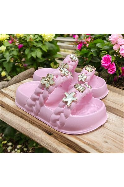 Hızlı Al Girl's Stone Slippers.Garden Beach Pool Stone Slippers Suitable for Daily Use