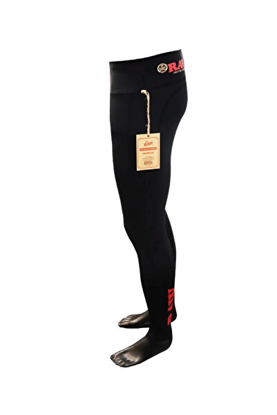 RAW Colanti negri confortabili, inalti, Leggings RollingxRAW Fashion Fitness,Yoga,Aerobic,Alergare M