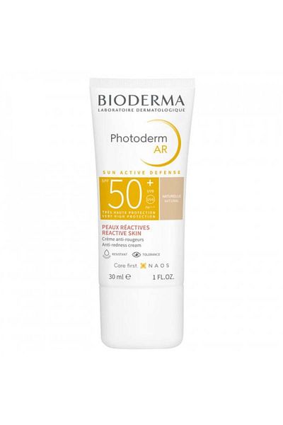 Bioderma Cremă de protecție solară foarte înaltă anti-roșeață AR SPF50+ Photoderm, Bioderma, Cremă, 30 ml