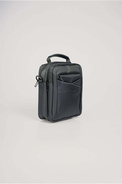 ÇÇS Men's Black Cross Strap Hand & Shoulder Bag 31572