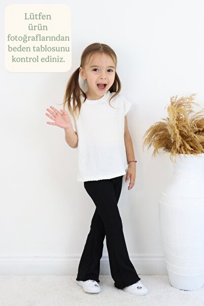 FESSHERA KİDS 🌟 Καθημερινό και κομψό κολάν με ελαστικό ύφασμα για κορίτσια μ...