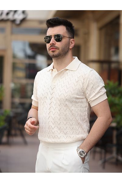 LUMAST Πλεκτό μπλουζάκι OLD MONEY Lycra Ribbed