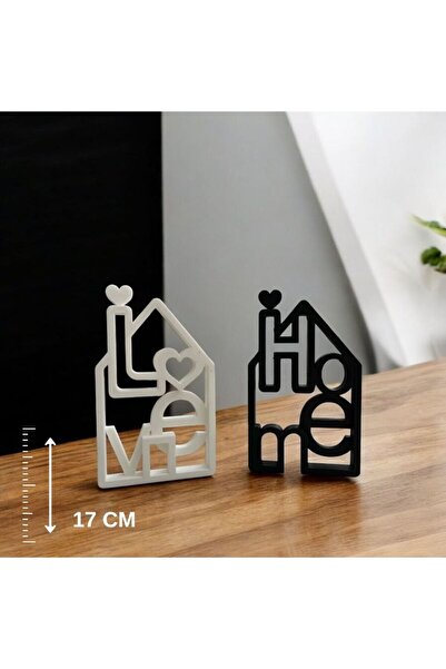 Printorium HOME & LOVE Yazılı Dekor Biblo - Hediye ve Ev Aksesuarı