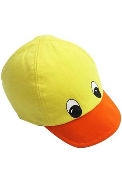 Wonder Kıds Wonder Kids Duck Cap - 100% Cotton Fabric | Soft Breathable & Comfortable Kids Hat | Adjustable Styl