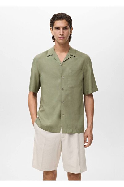 MANGO Man Regular kesim lyocell gömlek