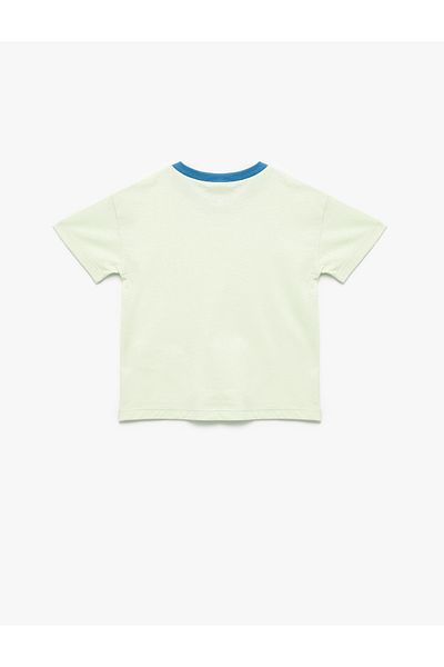 Koton Robot Printed Cotton Short Sleeve Crew Neck T-Shirt