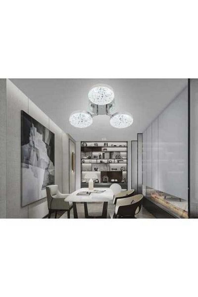 LightPlanet Silver/gold Led Chandelier With 2.4g Wifi Remote Control Light/cold/warm/neutral Intensity
