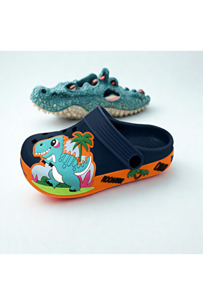 CREATIVE OUTFITS قباقيب أطفال بتصميم ديناصور كرتوني من نوع تي ريكس