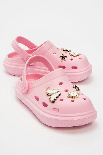 CCWAY AYAKKABI Children's Accessory Sabo Slippers 31-35 Pink