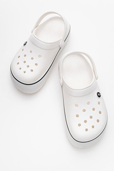 CCWAY AYAKKABI Sabo women's slippers white