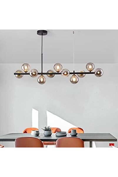 edc Lustra LED Mordern Glob Fumuriu G9 x 9