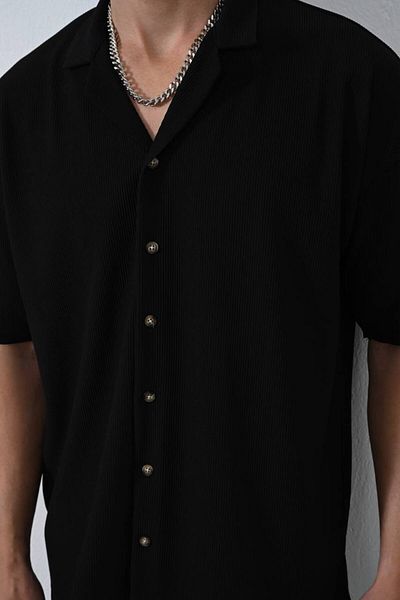 MARRAKECH Ribbed Short Sleeve Men's Shirt