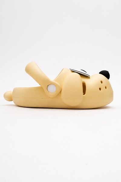 CCWAY AYAKKABI Children's Dog Sabo Slippers 28-35 Yellow