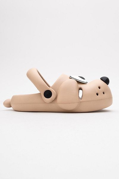 CCWAY AYAKKABI Children's Dog Sabo Slippers 21-28 Mink
