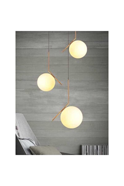 LightPlanet Lustra Cu e14*3 maxim 40w/bec Globa 20cm 66 x 22 x 55 cm