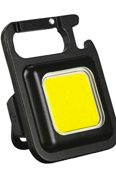 Klaus magnetic pocket flashlight keychain type led 450 lm 200mAh Black