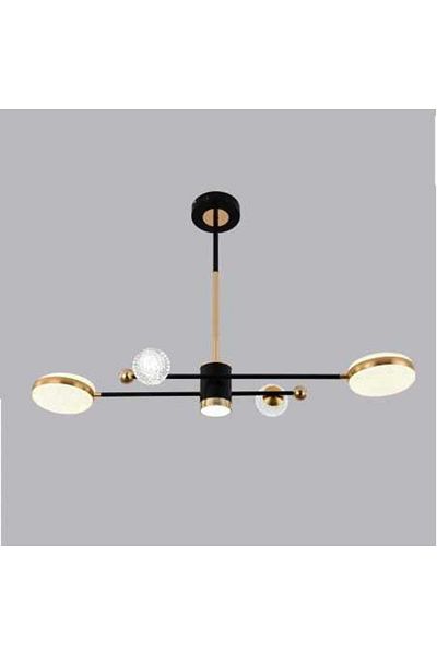 Jiju Gold Led Chandelier With 2.4g Wifi Remote Control Light/cold/warm/neutral Intensity Adjustable