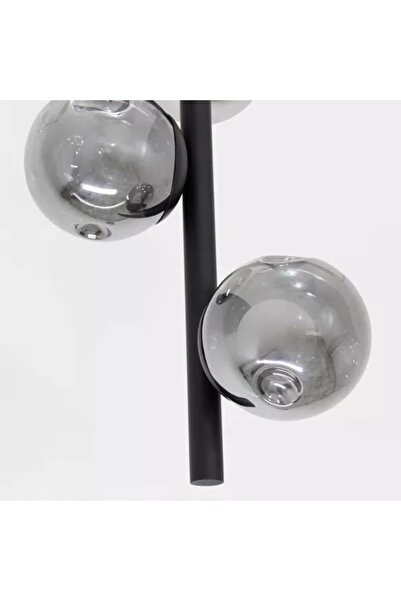 Jiju Smoke Globe Cable Chandelier E27x3