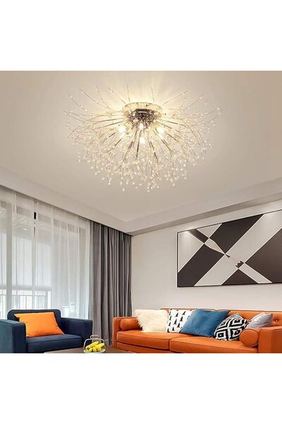 Jiju Modern Crystal Chandelier D35cm
