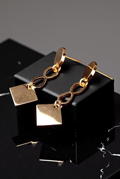 Lina Tia Kadın Çelik Altın Kaplama Sonsuzluk İşaretli Sallantılı Tasarım Mode...