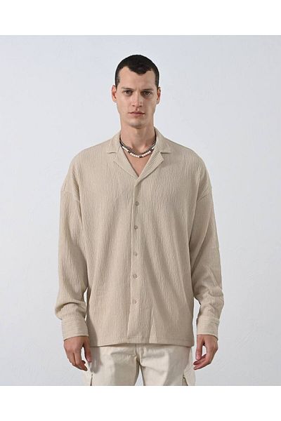 MARRAKECH Men's Crinkle Long Sleeve Shirt