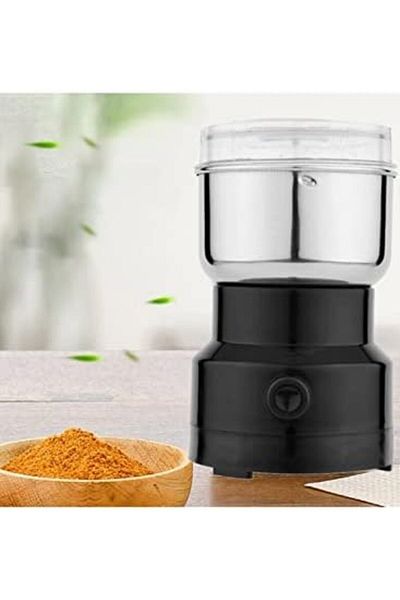 Generic Coffee Grinder Electric 220V Nut Powder Mill Stainless Steel Household Spice Bean Grinder Black