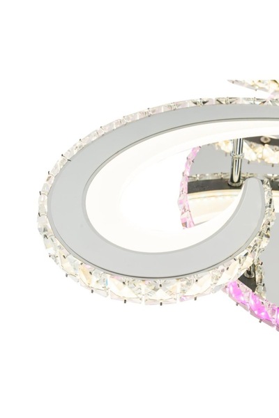 Jiju Led Crystal Chandelier 2.4g Wifi Remote Control Light/cold/warm/neutral Adjustable Intensity