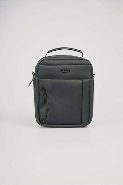 ÇÇS Men's Black Compact Cross Strap Hand & Shoulder Bag 31585