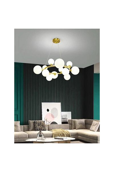 Jiju Led Modern Nordic Pendant Lights Ball G9 X9 Chandelier