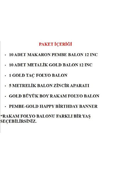 turkuaz parti Pink Gold 1 Year Birthday Set