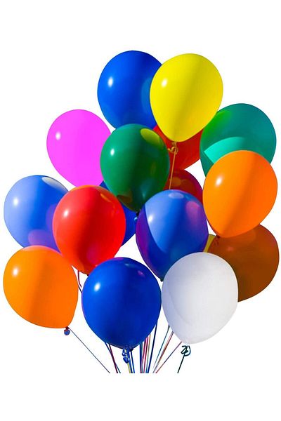 turkuaz parti 10 Mixed Color Balloons, Birthday