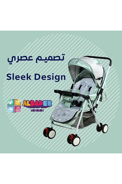 ALBADER Travel Stroller, Lightweight for Toddler, Foldable Baby Strollers With Adjustable Backseat