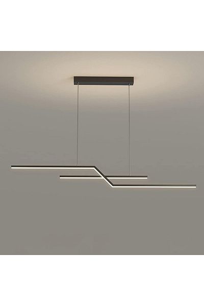 LightPlanet LED Chandelier with 2.4G wifi Remote Control Black light/cold/warm/neutral adjustable intensity