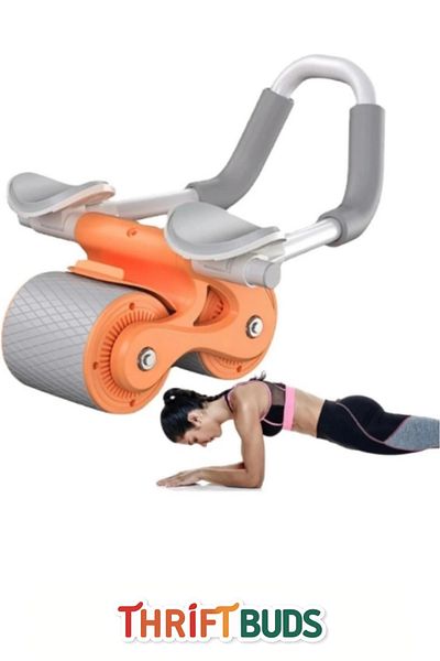 Thriftbuds Premium Anti-Slip Anti-Reversion Smart Brake Silent Running Ab Roller Abdominal Muscle Exercise Wheel