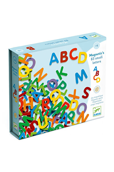 djeco Joc cu magneti 83 Litere colorate, Djeco, varianta neutrala