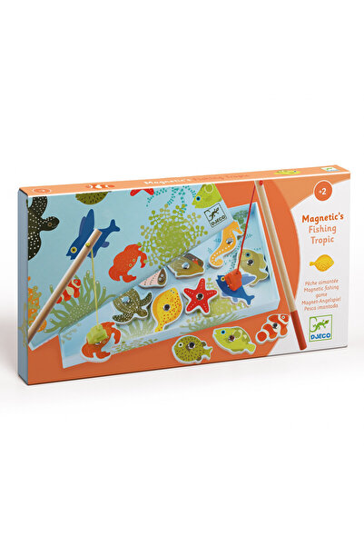 djeco Joc magnetic de pescuit Fishing tropic, Djeco, super rezistent