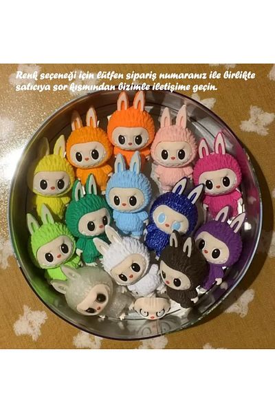 genomera Labubu Toy Figure 13 cm (Manufactured in the Desired Color - with a Standing Stand)